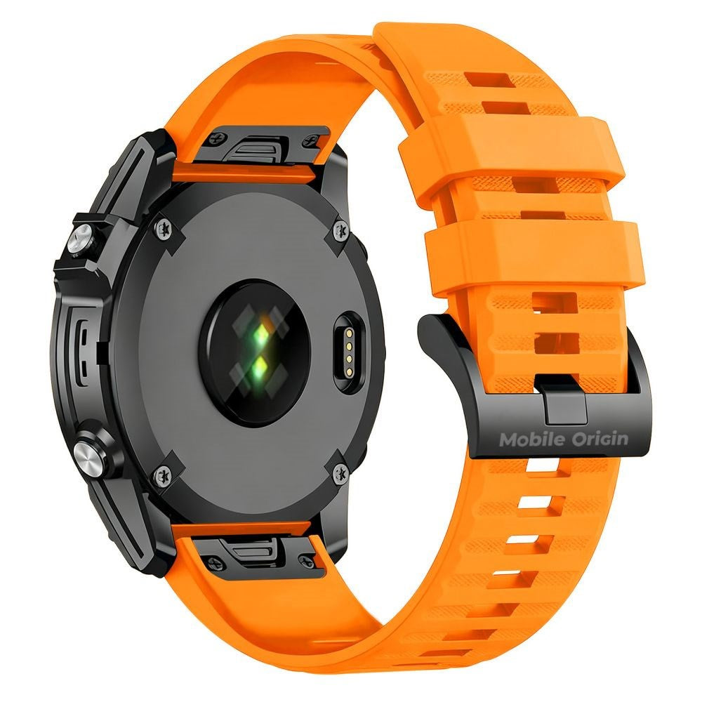 Mobile Origin Universal Garmin Strap (26mm QuickFit) - Silicone - Orange