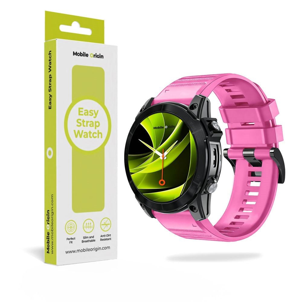 Mobile Origin Universal Garmin Strap (26mm QuickFit) - Silicone - Pink