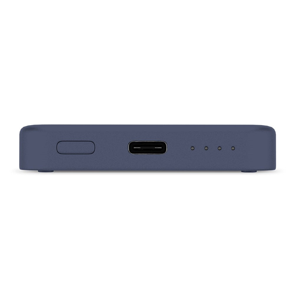Epico 15W Wireless Magnetic Powerbank 4,200 mAh w. USB-C & Lightning Cable - MagSafe Compatible - Blue