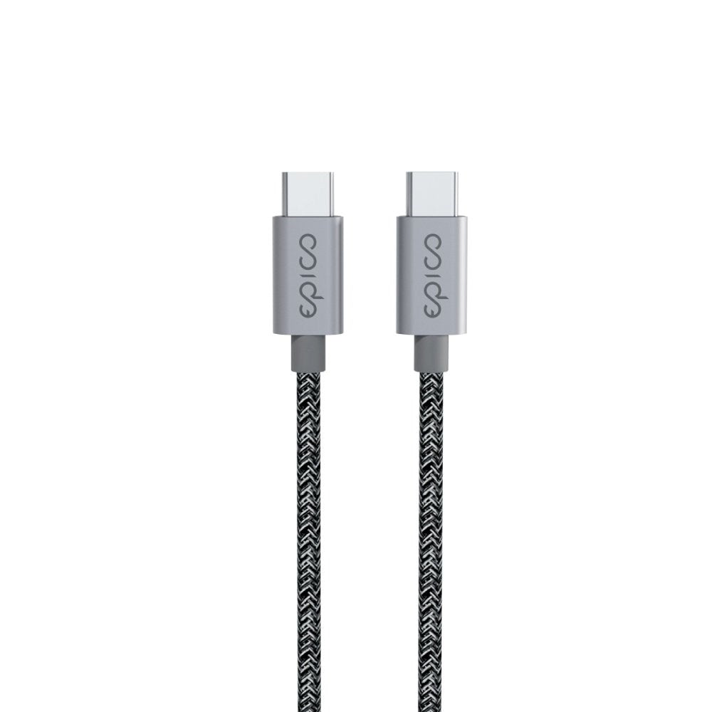 Epico Braided USB-C to USB-C Cable EPR 240W - 2m - Grey