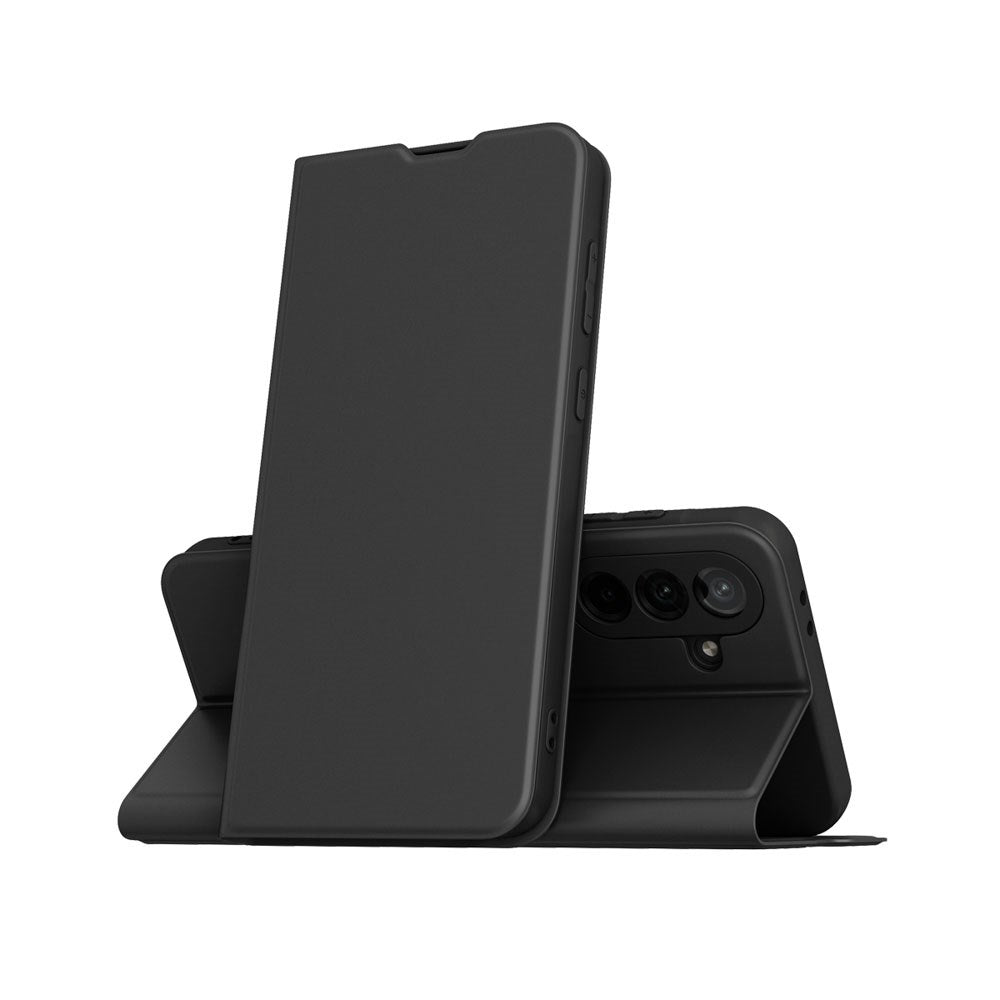 Spello Samsung Galaxy A56 (5G) Faux Leather Flip Case with Stand Function - Black