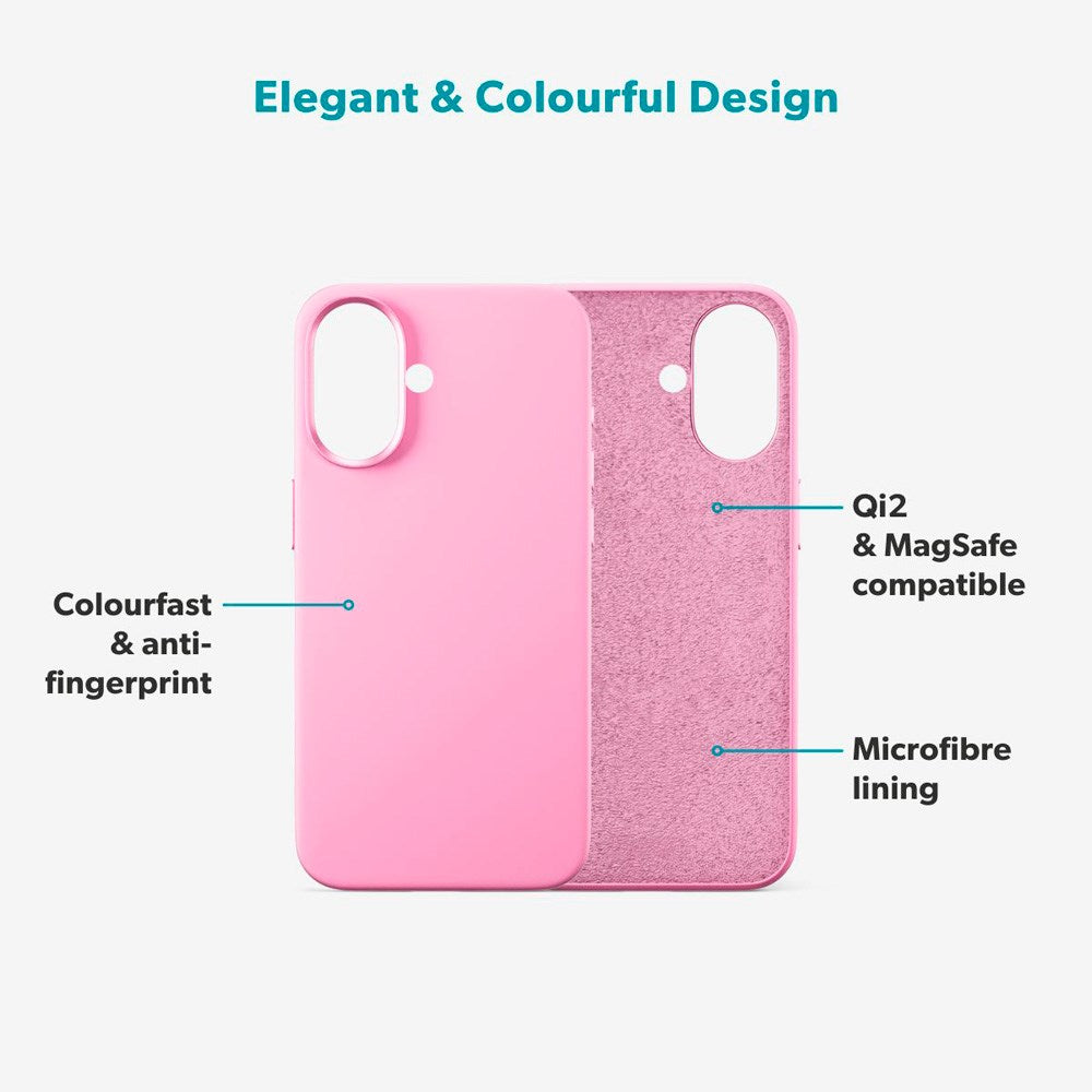 iPhone 17 Epico Silicone Pro Mag+ Case - MagSafe Compatible - Hot Pink