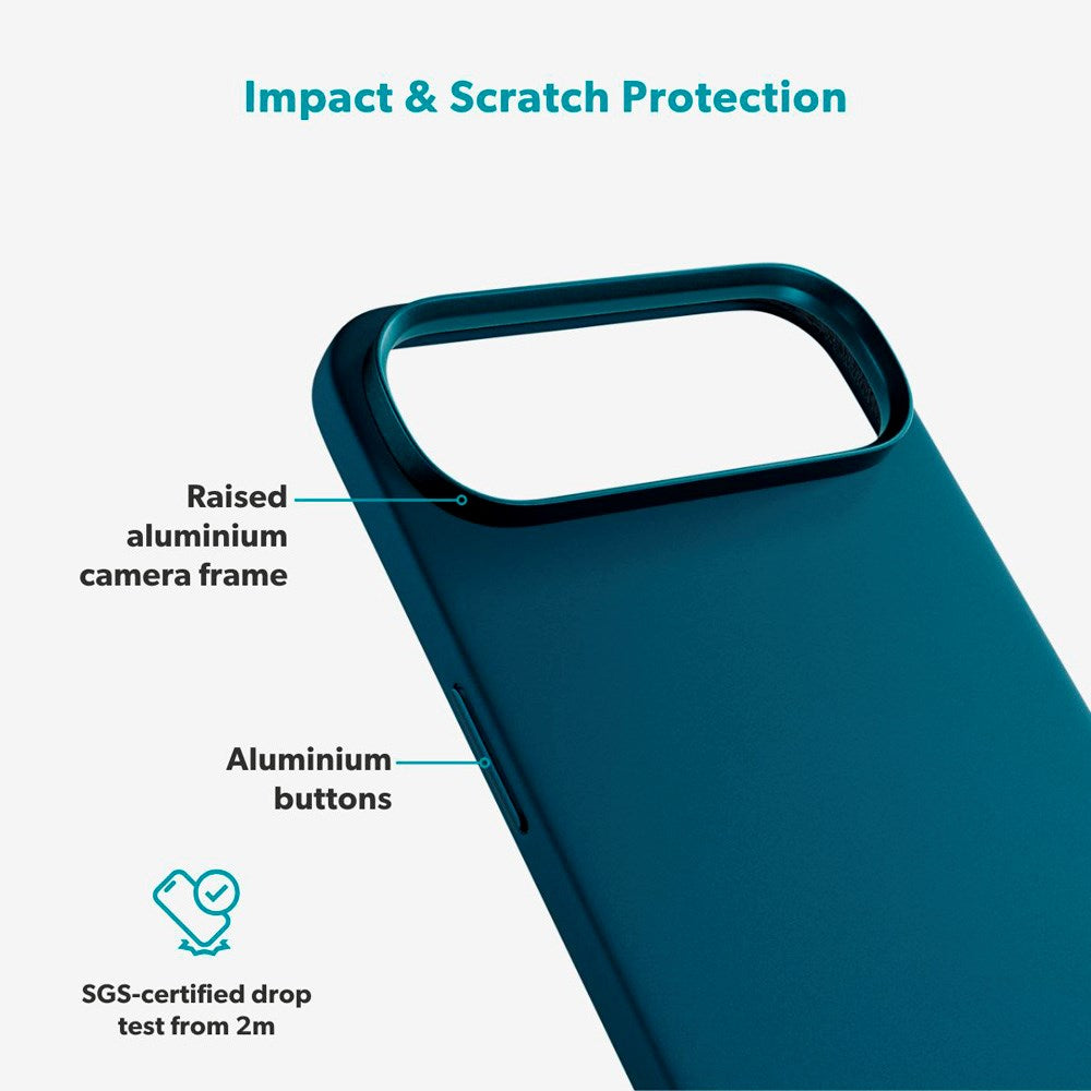 iPhone Air Epico Silicone Pro Mag+ Case - MagSafe Compatible - Petrol Blue