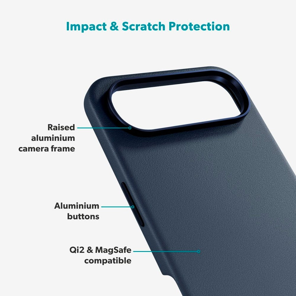 iPhone Air Epico Leather Pro Mag+ Case - MagSafe Compatible - Blue