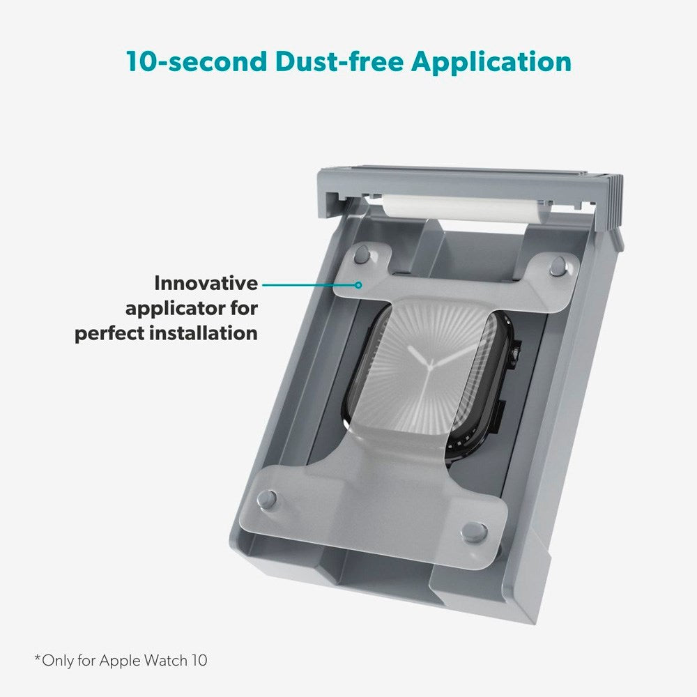 Apple Watch 11 / 10 (42mm) Epico SlimCeramic 3D Glass with Installation Tool - Transparent