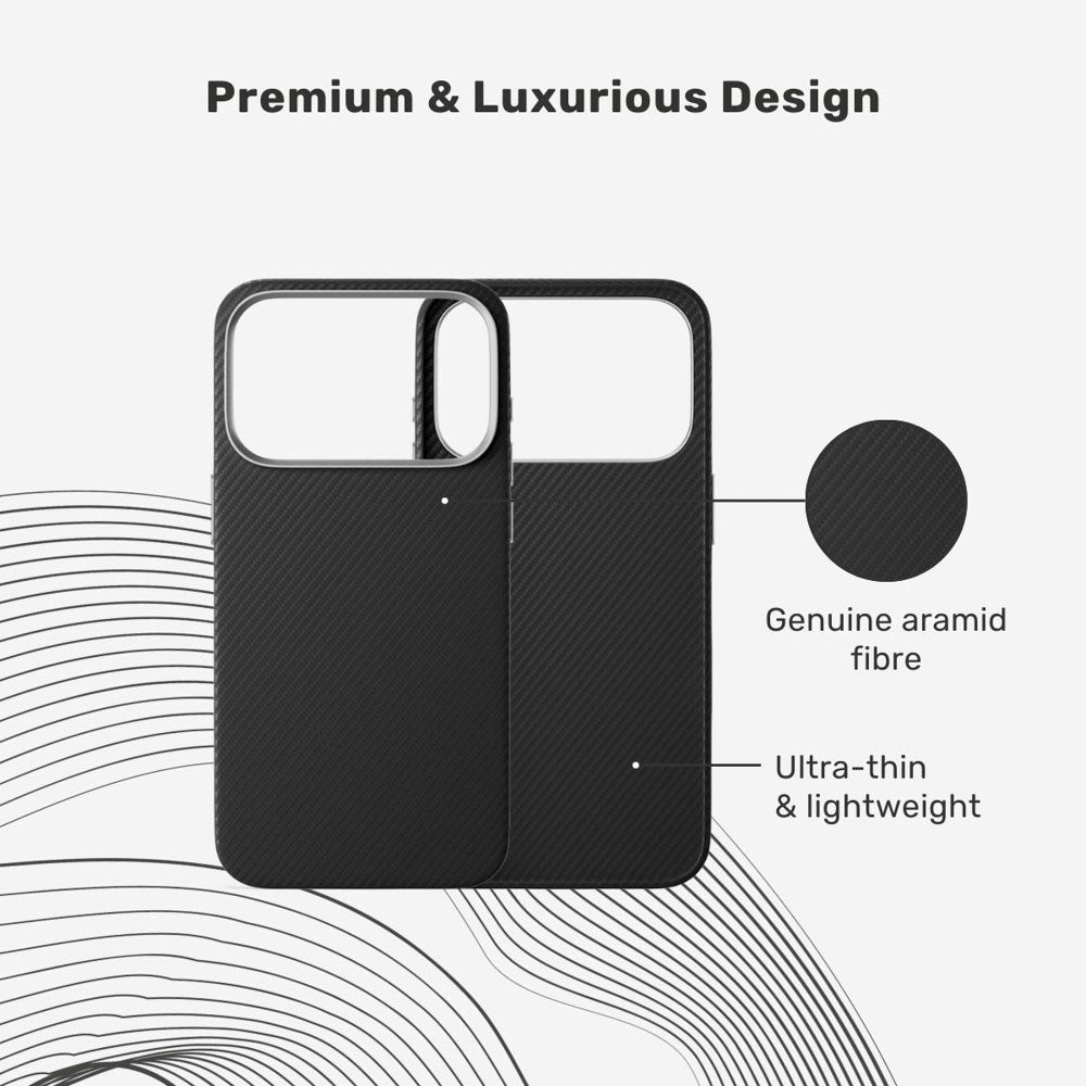 iPhone 17 Pro Epico UNUM FlexAramid Mag+ Case - MagSafe Compatible - Black