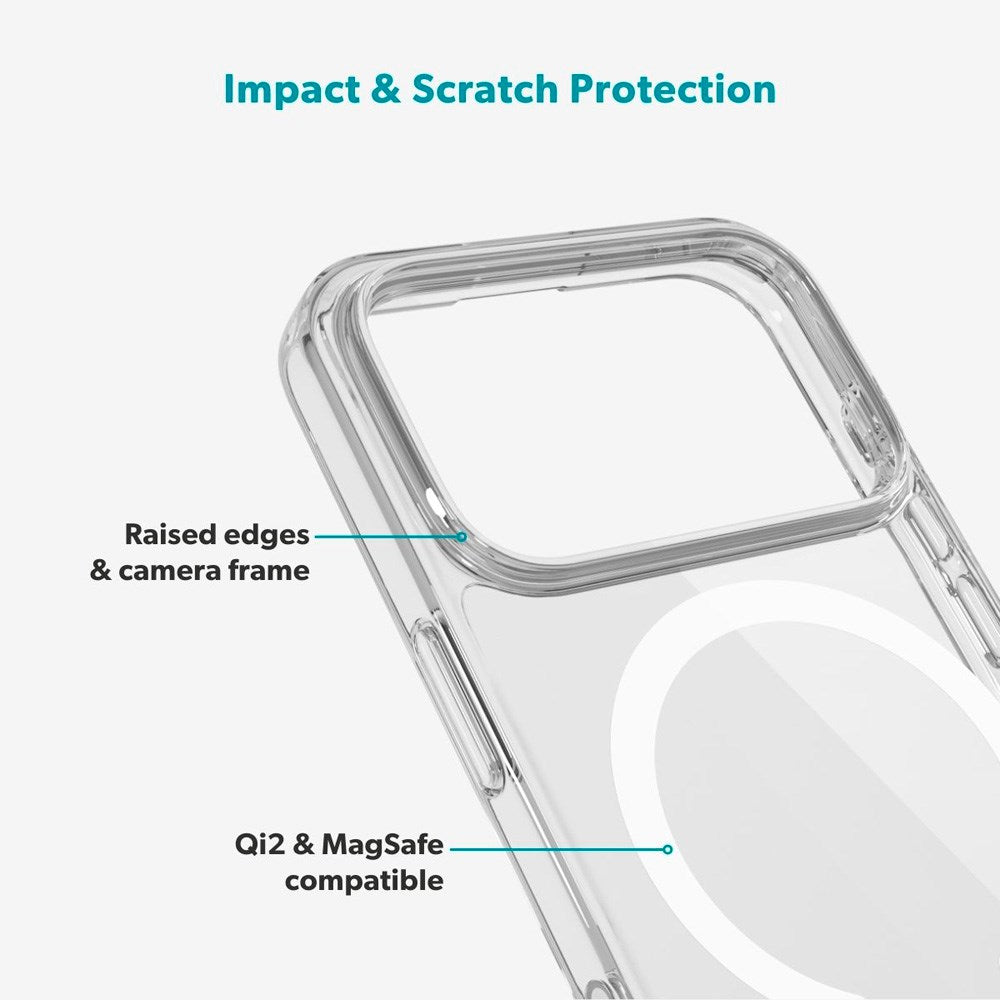 iPhone 17 Pro Epico Protection Set - MagSafe Case & Screen Protector - Transparent