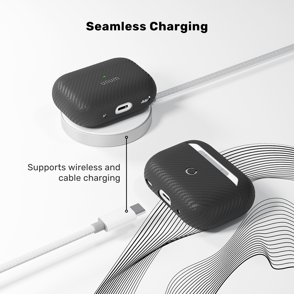 Appel AirPods Pro (3. gen.) Epico UNUM Aramid Case - Black