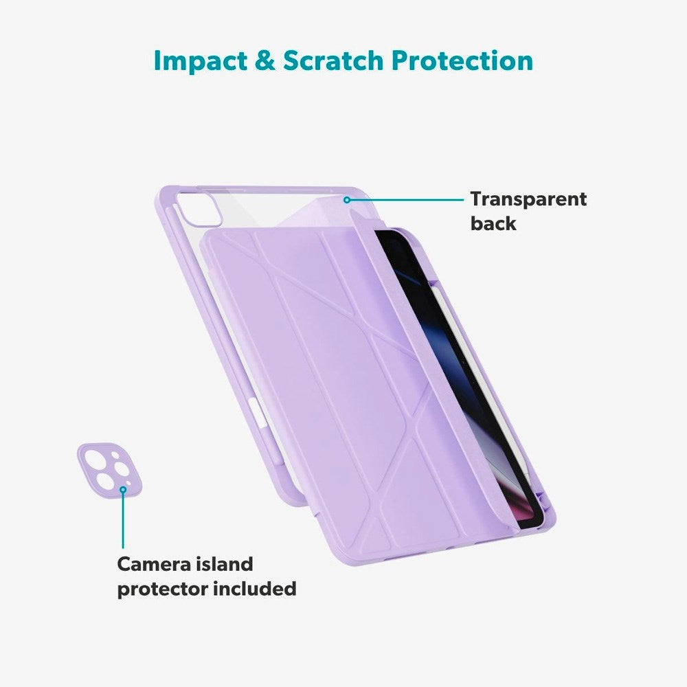 iPad 11" (2025) / 10.9" (2024 / 2022) Epico Hero Flip Case with Camera Protection - Purple