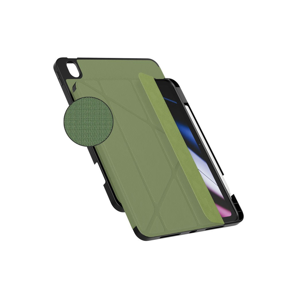 iPad 11" (2025) / 10.9" (2024 / 2022) Epico SolidWoven Flip Case - Green