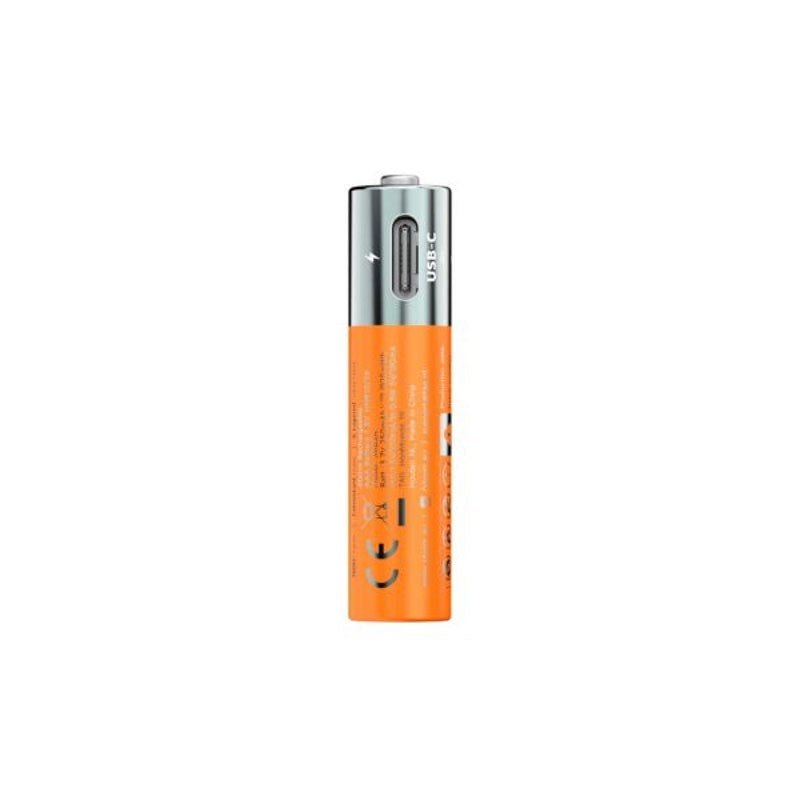 Xtorm NextGen Rechargeable USB-C AAA Batteries - 4 pcs - Orange