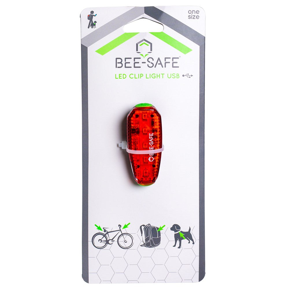Bee-Safe LED Clip Light - Red