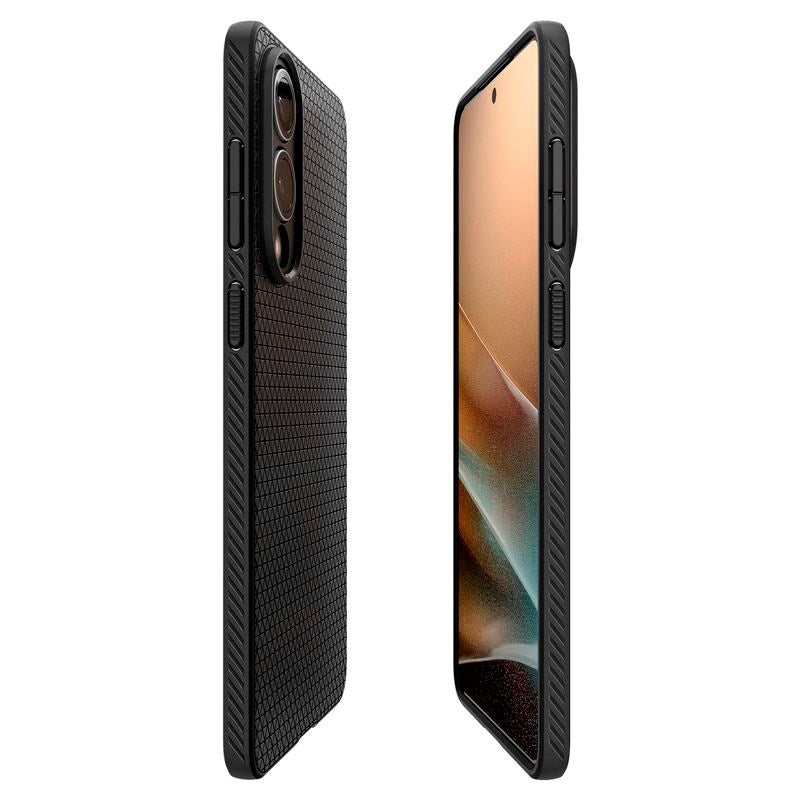 Samsung Galaxy S25 Edge Spigen Liquid Air - Flexible Plastic Case - Black