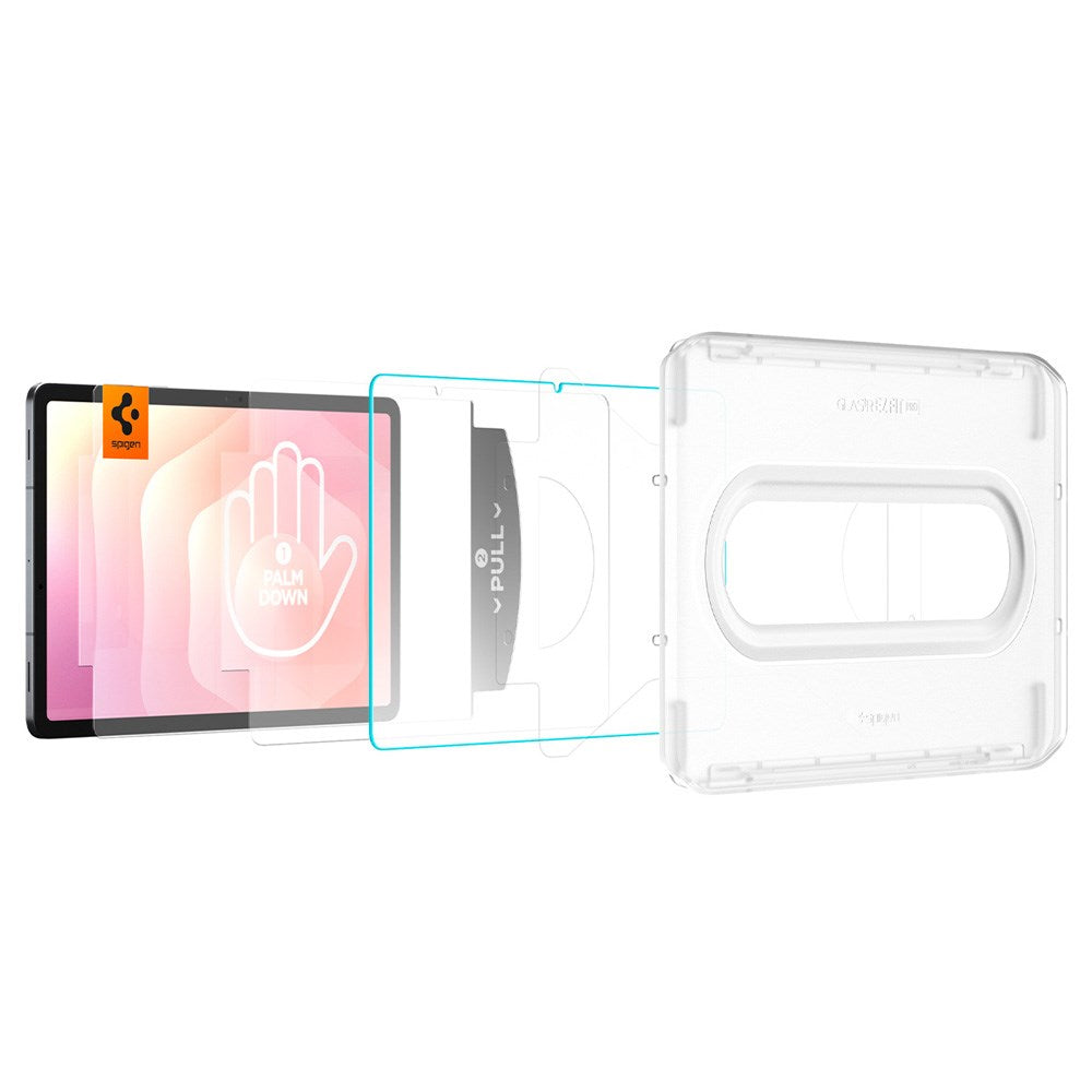 Samsung Galaxy Tab S11 Spigen Glass tR EZ Fit Pro Screen Protector Glass with Installation Frame - Transparent