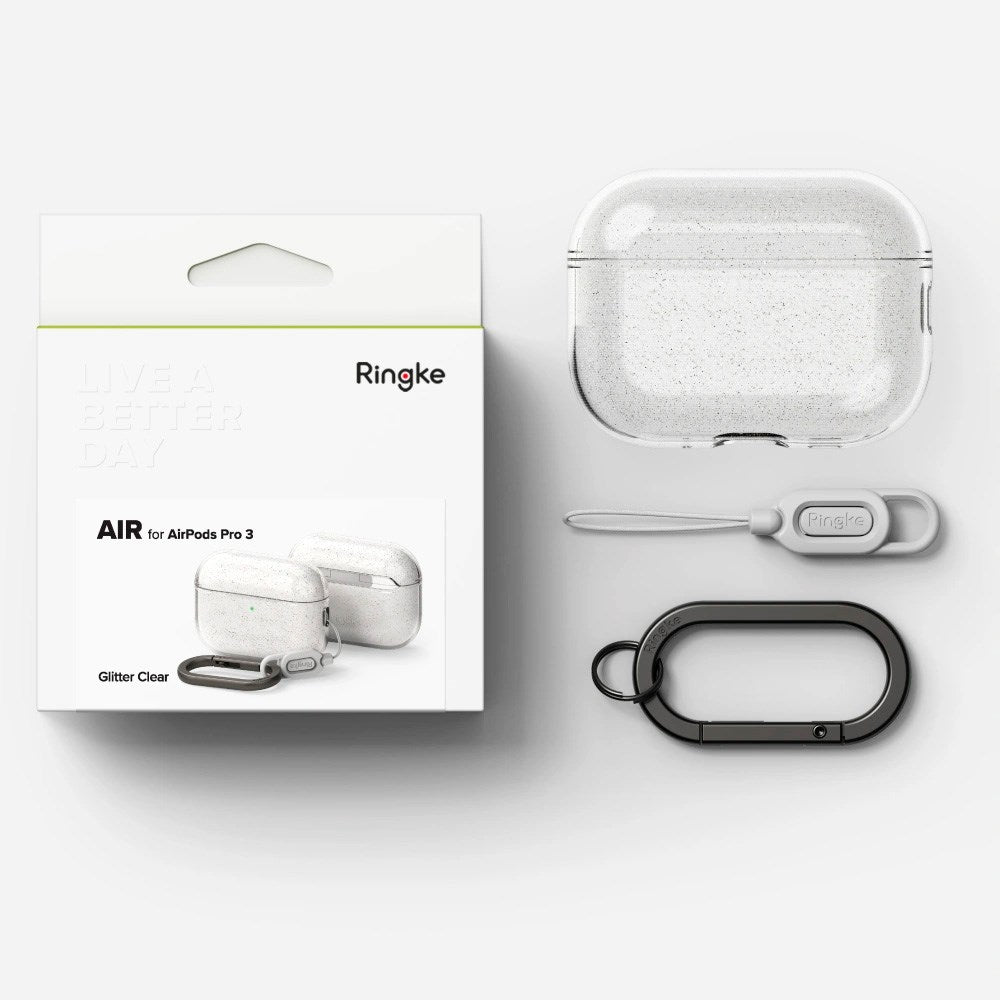 Apple AirPods Pro (3rd gen.) Ringke Air Case - Transparent / Glitter