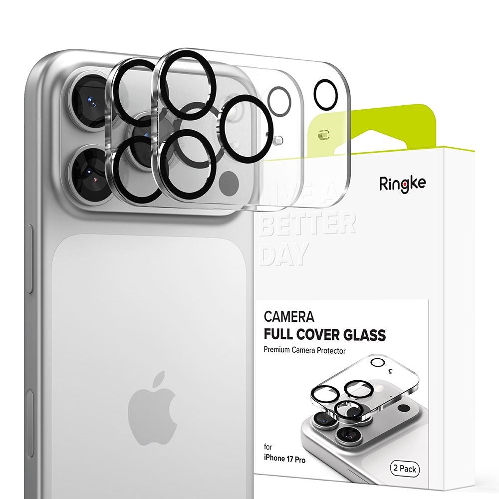 iPhone 17 Pro Ringke Protective Glass for Camera Lens 2-pack - Transparent / Black
