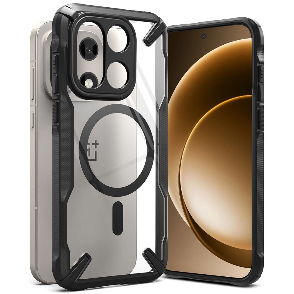 OnePlus 15 Ringke Fusion X Case - MagSafe Compatible - Black / Transparent