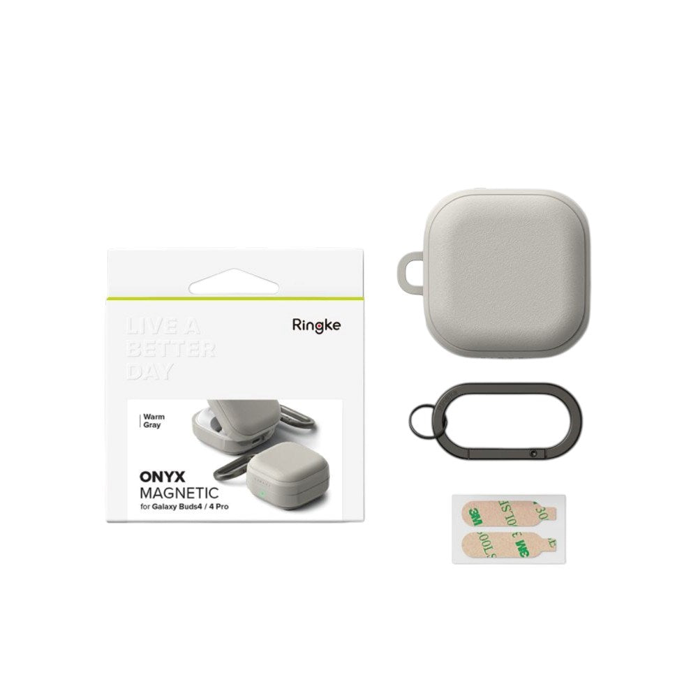 Samsung Galaxy Buds 4 / 4 Pro Ringke Onyx Magnetic Plastic Case - Grey