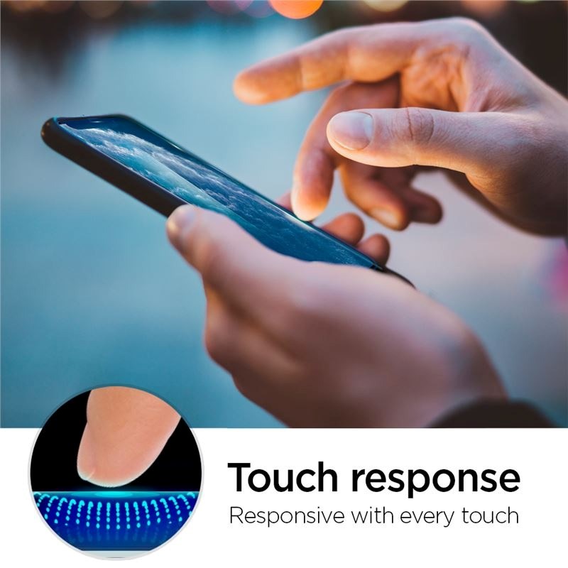 iPhone 11 Pro Max Spigen Align Glass Screen Protection - Case Friendly - Transparent