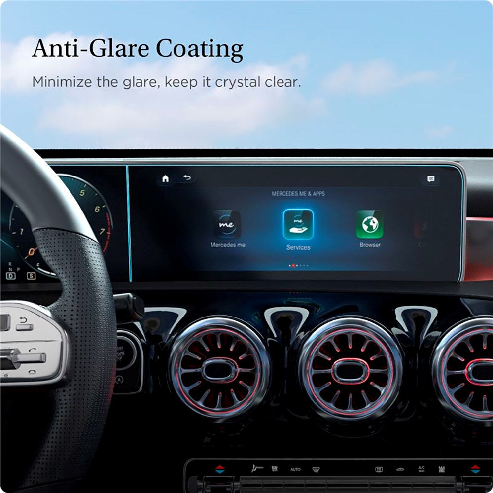 Mercedes A-Class (2020 / 2021) Spigen EZ Screen Protector for Display and Touch Screen - 2 Pack - Transparent