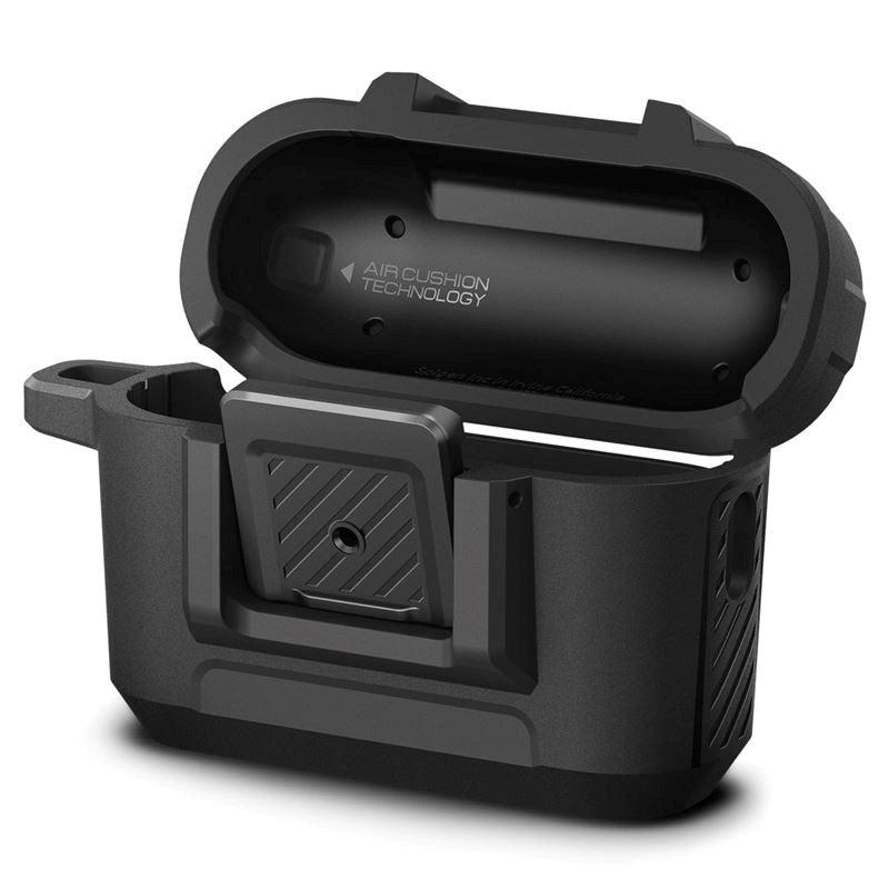 Spigen Lock Fit Apple AirPods Pro (2. Gen.) Case with Carabiner - Black