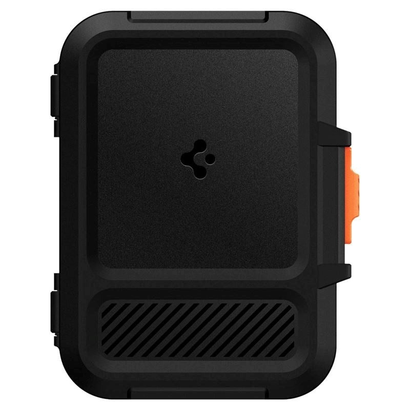 Spigen Lock Fit Magnetic Card Holder - MagSafe Compatible - Black / Orange