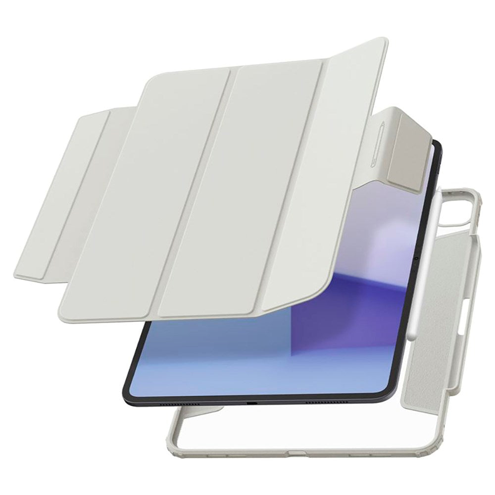 iPad Pro 13" (2025 / 2024) Spigen Air Skin Pro Leather Flip Case - Gray