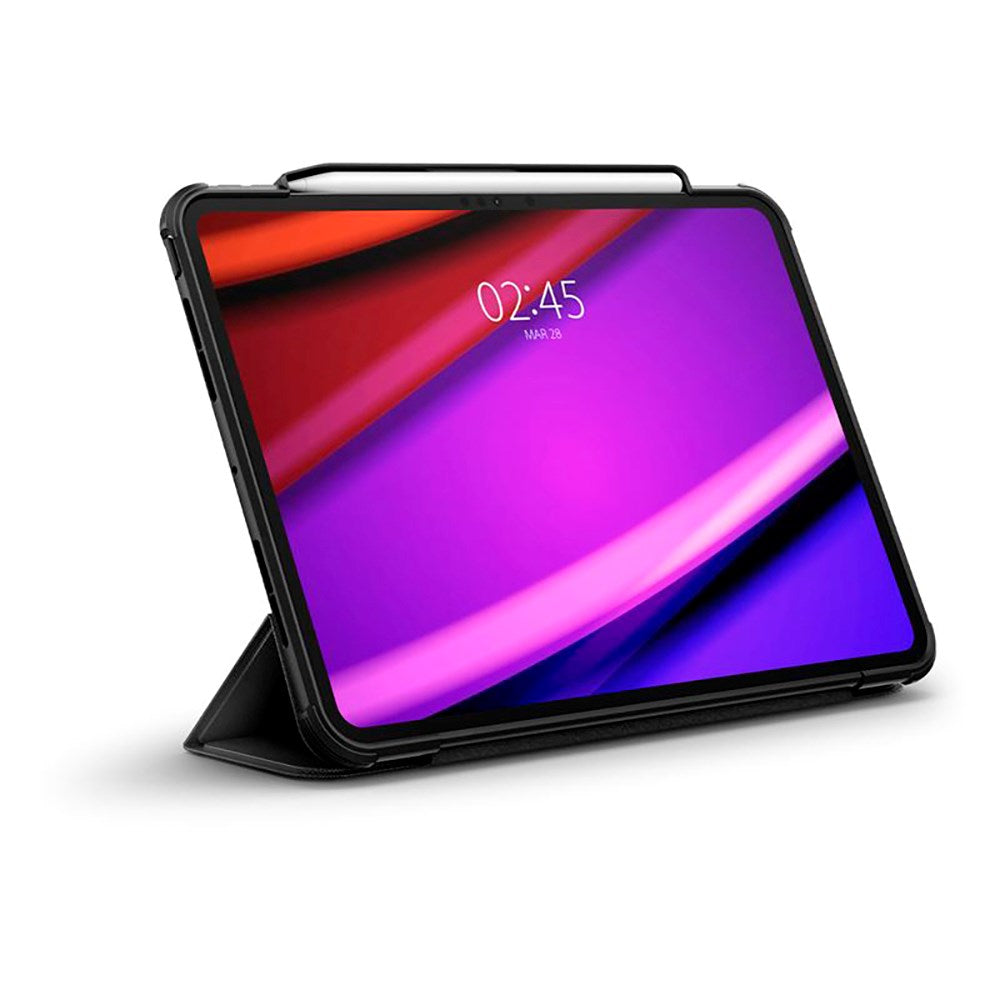 iPad Pro 11" (2025 / 2024) Spigen Rugged Armor Pro Case w. Apple Pencil Holder - Black