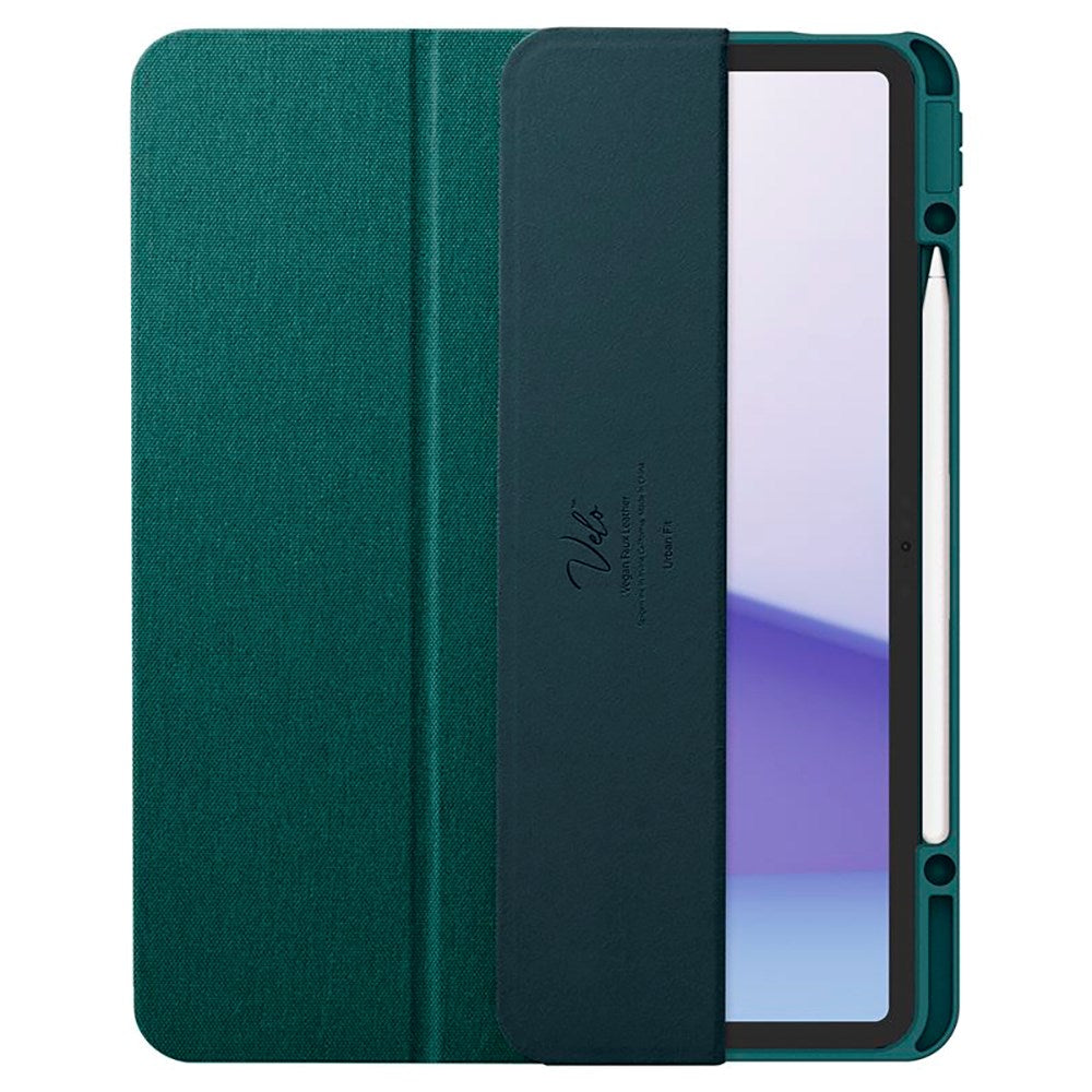 iPad Air 13" (2025 / 2024) Spigen Urban Fit Fabric Case w. Pen Holder - Green
