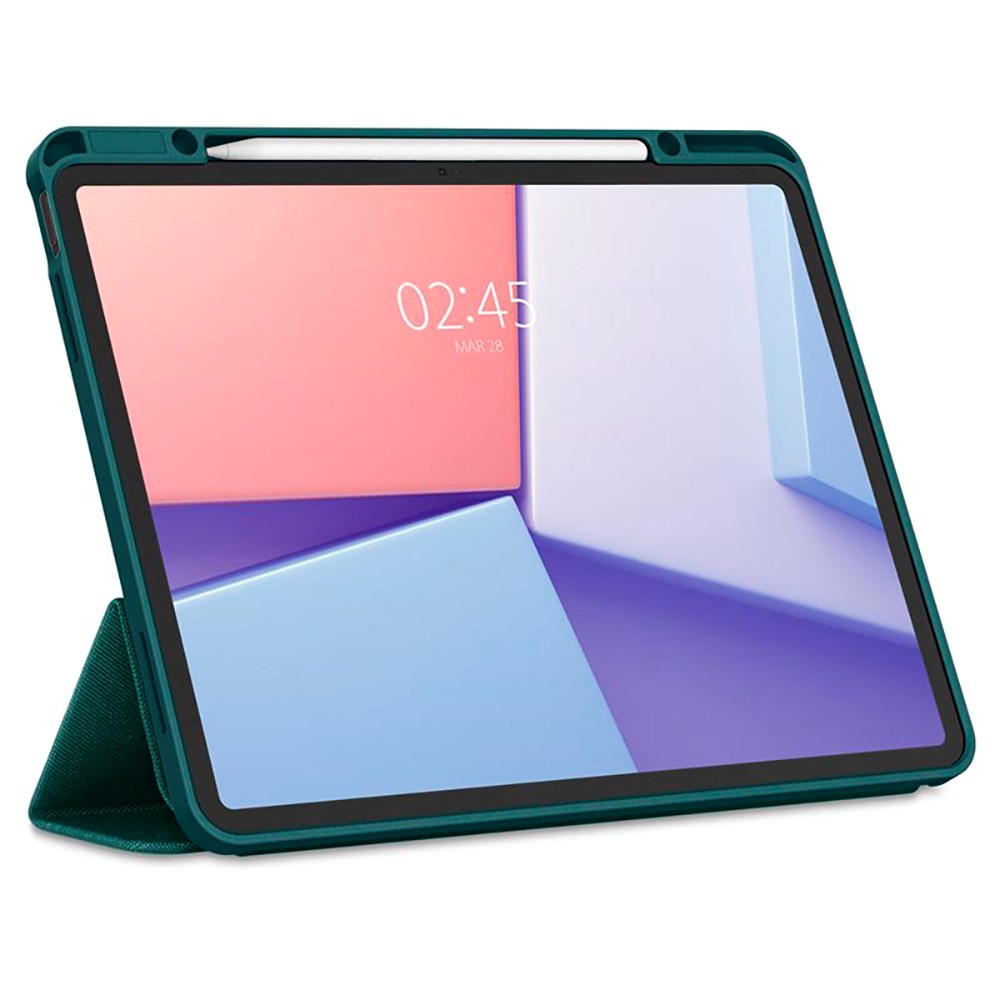 iPad Air 13" (2025 / 2024) Spigen Urban Fit Fabric Case w. Pen Holder - Green