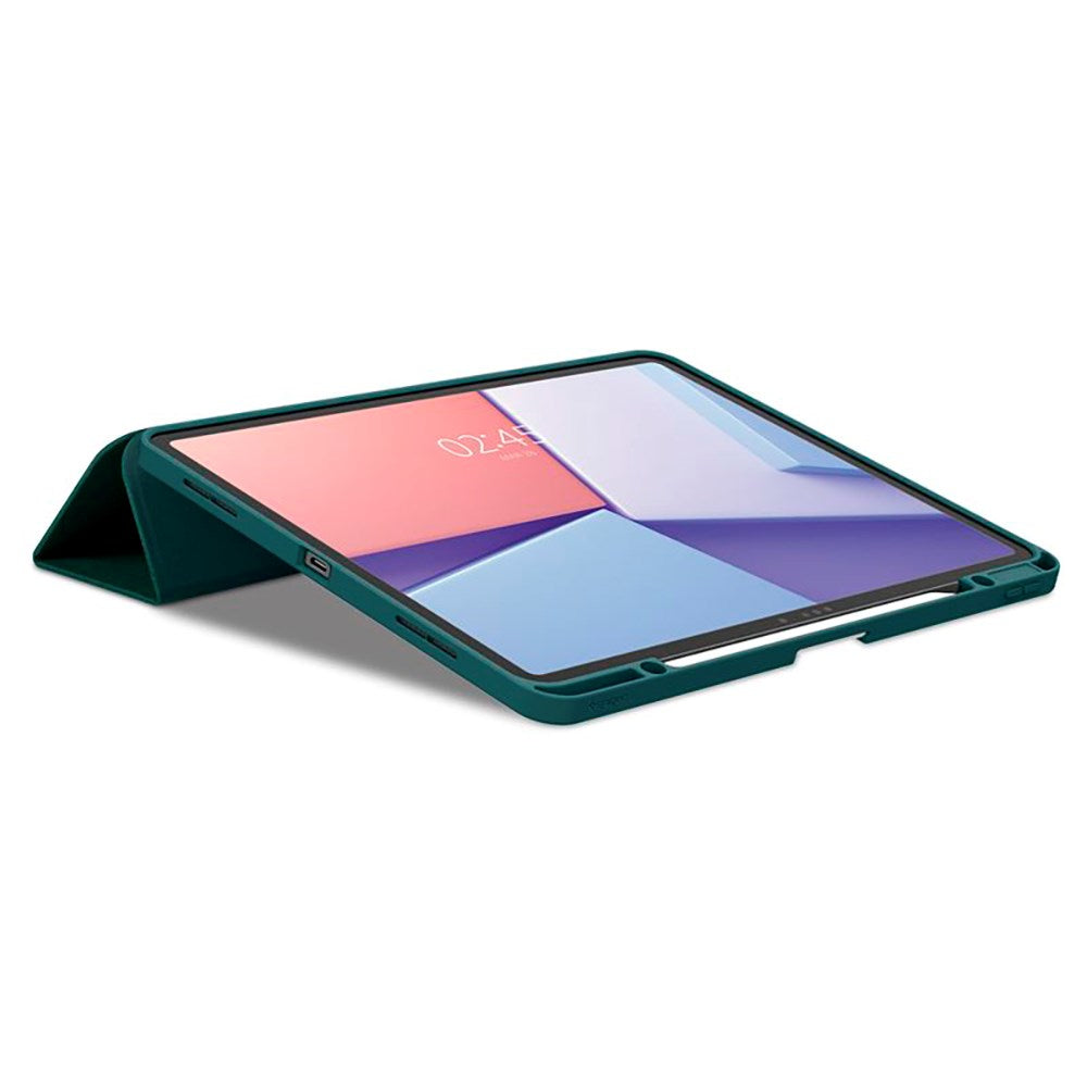 iPad Air 13" (2025 / 2024) Spigen Urban Fit Fabric Case w. Pen Holder - Green
