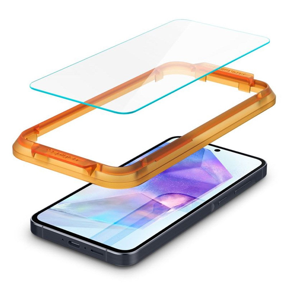 Samsung Galaxy A35 (5G) Spigen AlignMaster Glass tR Screen Protection - 2 pcs - Case Friendly - Transparent