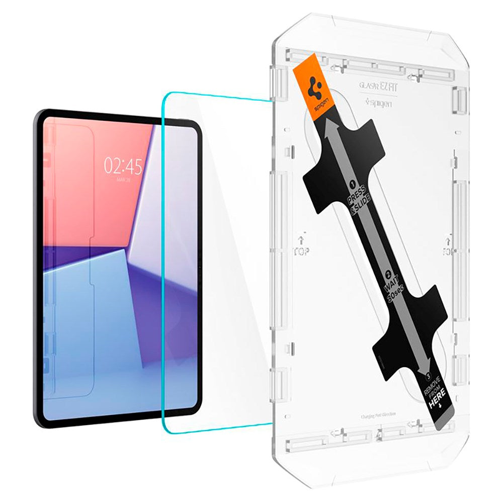 iPad Pro 11" (2025 / 2024) Spigen EZ Fit Glas.tR Screen Protection - Case Friendly - Transparent