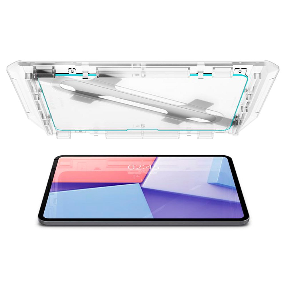 iPad Pro 11" (2025 / 2024) Spigen EZ Fit Glas.tR Screen Protection - Case Friendly - Transparent