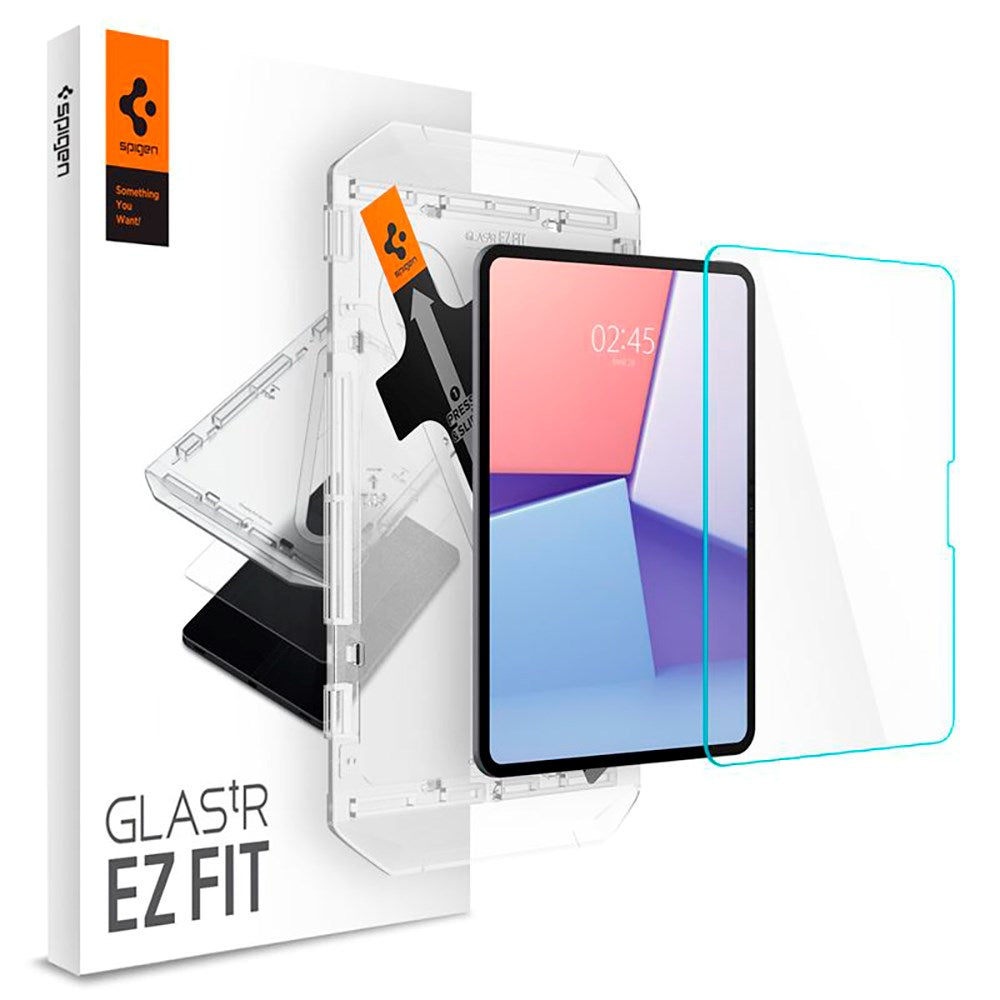iPad Pro 11" (2025 / 2024) Spigen EZ Fit Glas.tR Screen Protection - Case Friendly - Transparent