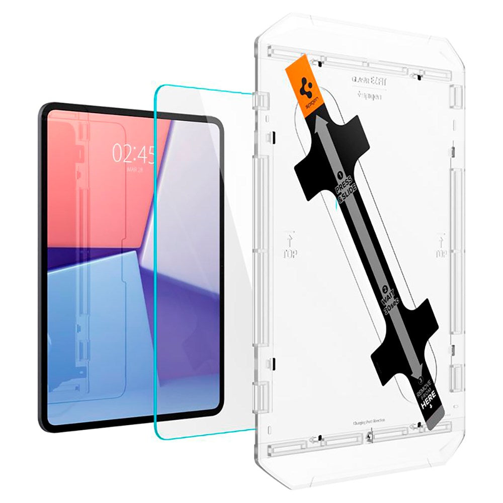 iPad Pro 13" (2025 / 2024) Spigen EZ Fit Glas.tR Screen Protection - Case Friendly - Transparent