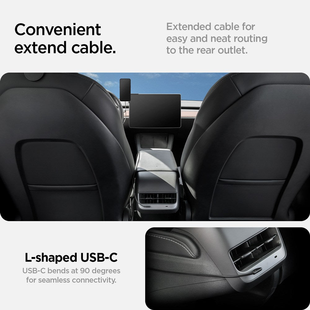 Spigen TapLock Phone Holder for Tesla S / 3 / X / Y / Cybertruck - MagSafe Compatible - Black