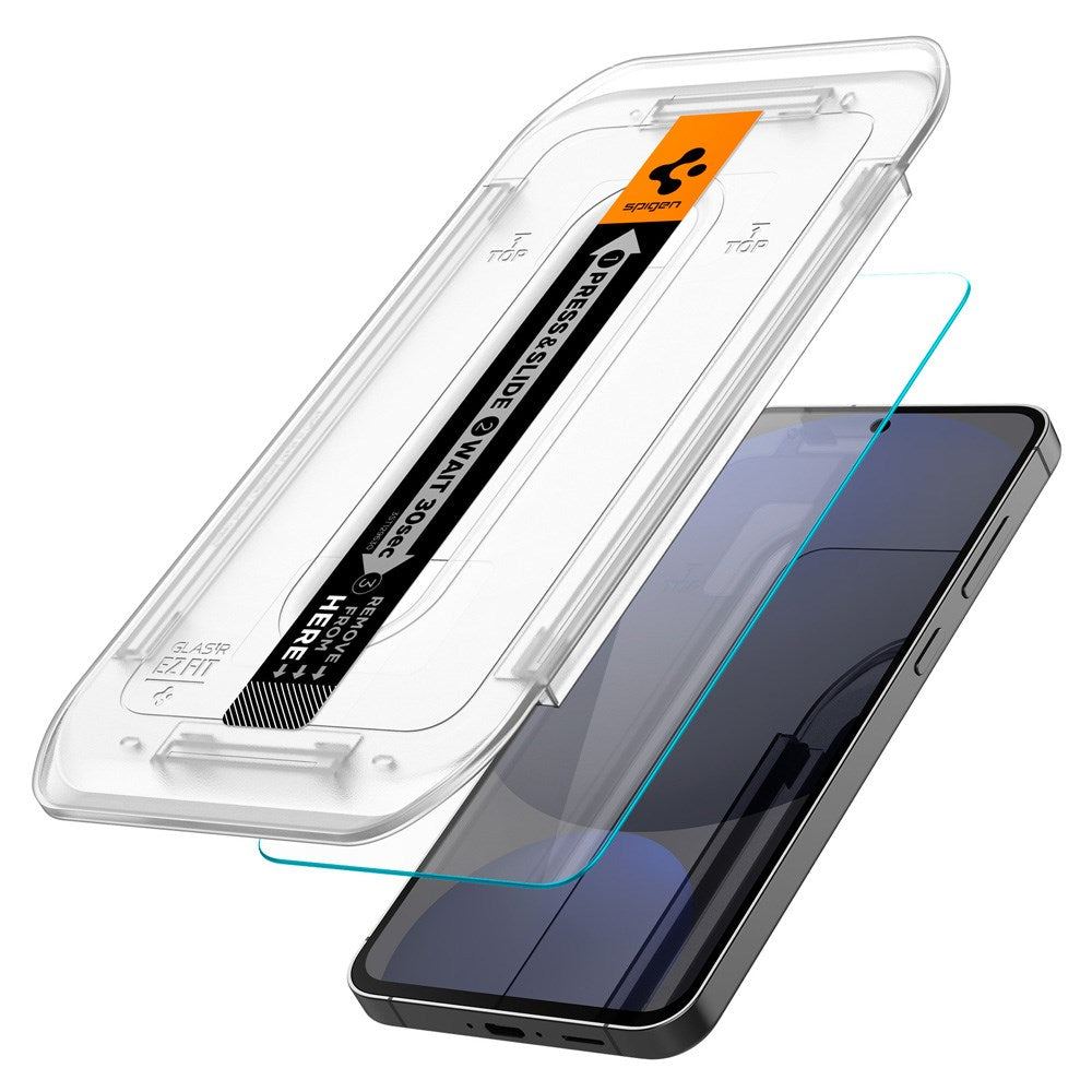 Samsung Galaxy S24 FE / A56 (5G) Spigen EZ Fit Glas.tR Screen Protection 2. Pcs - Case Friendly - Transparent