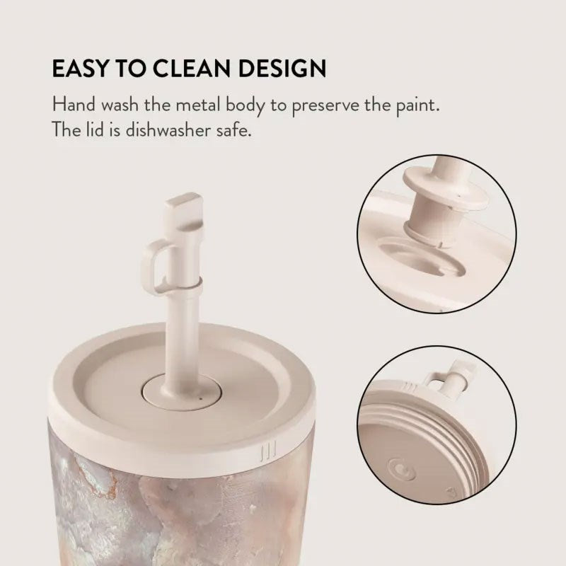 Burga Thermo Cup with Lid & Straw - 500ml - Serene Sunset