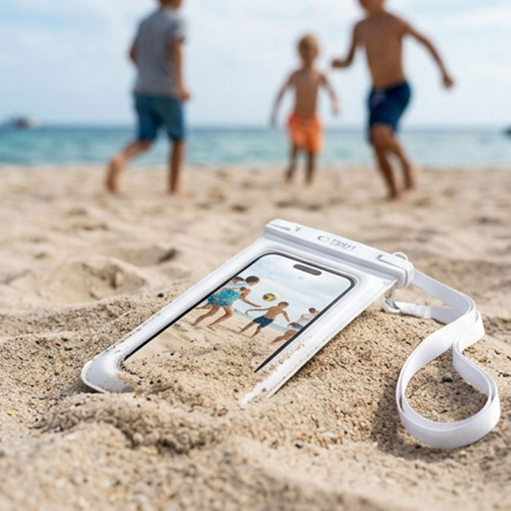 Tech-Protect Floating Waterproof Case - Max.: 185 x 110mm - White
