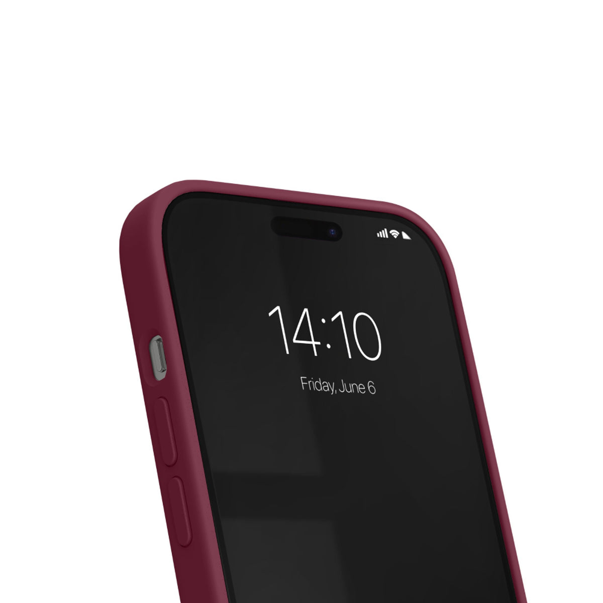 iDeal Of Sweden iPhone 17e / 16e / 15 / 14 / 13 Silicone Case - MagSafe Compatible - Fine Wine Bloom