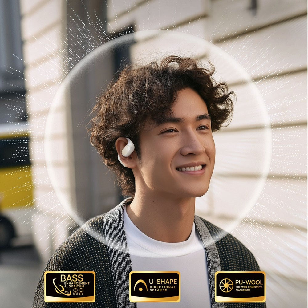 Baseus Eli 2i True Wireless Headphones - Open-Ear - White