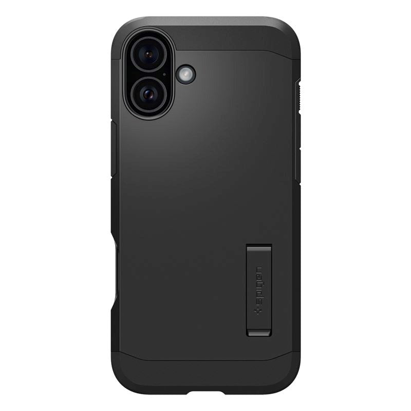 iPhone 16 Spigen Tough Armor Case w. Kickstand - MagSafe Compatible - Black