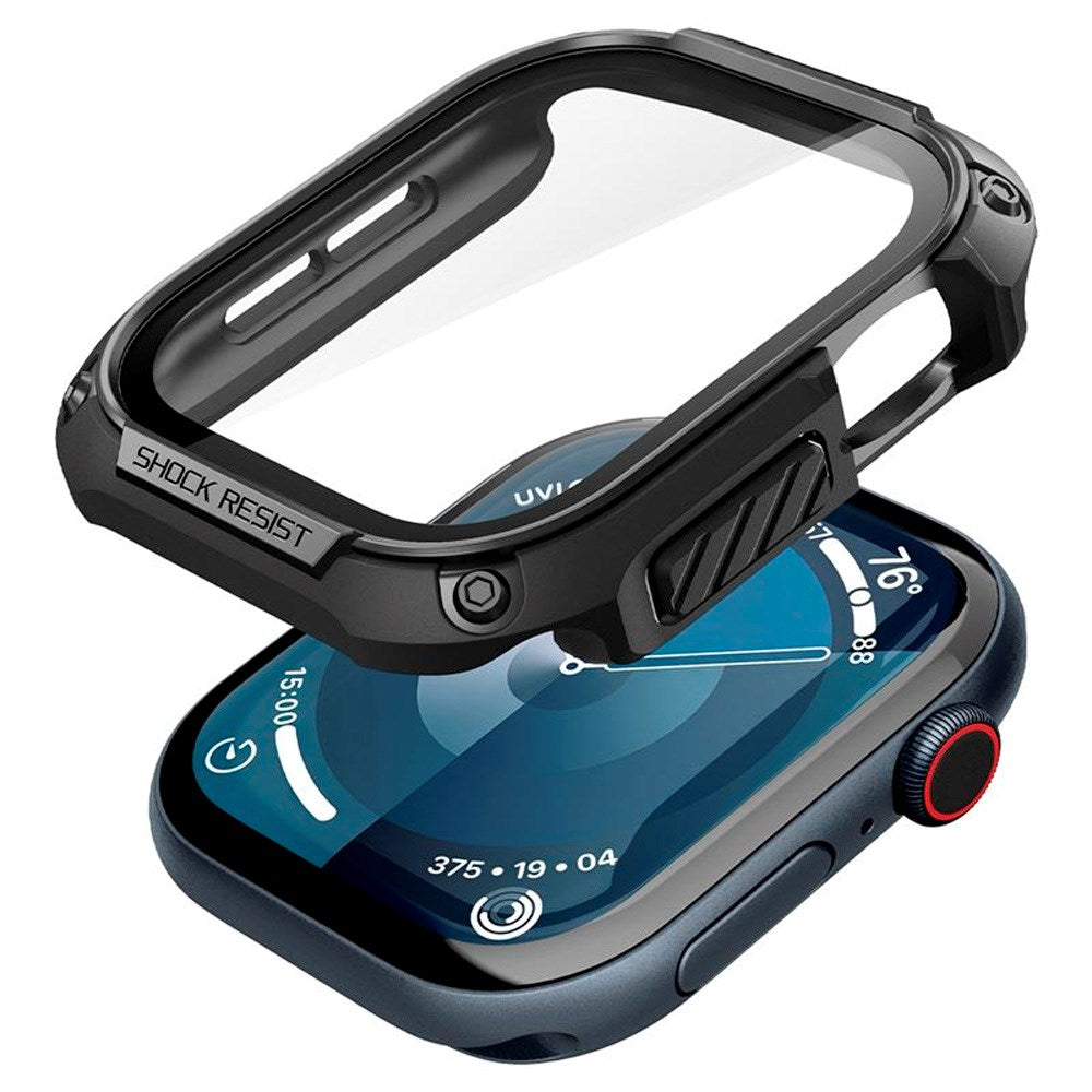 Apple Watch 11 / 10 (46mm) Spigen Tough Armor Case with Screen Protector Glass - Black