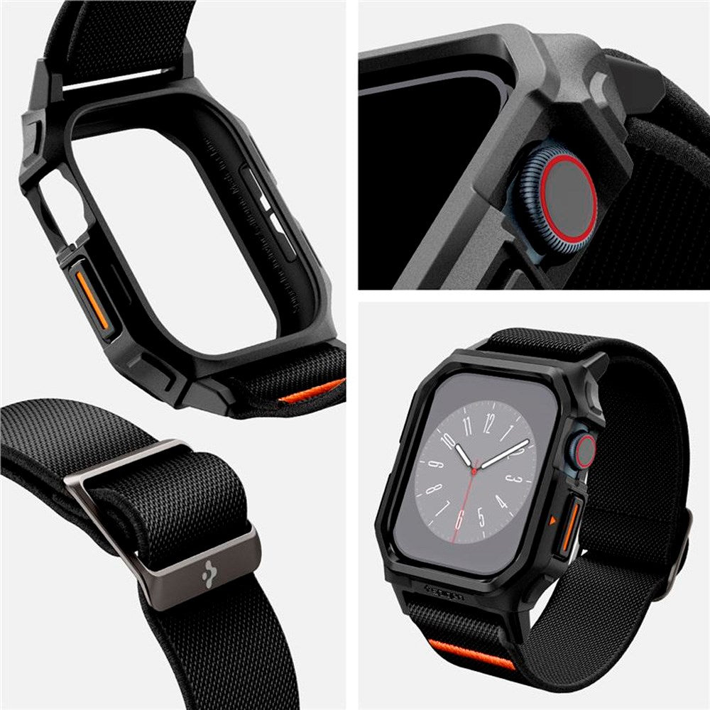 Apple Watch 11 / 10 (46mm) Spigen Lite Fit Pro Strap with Case - Black