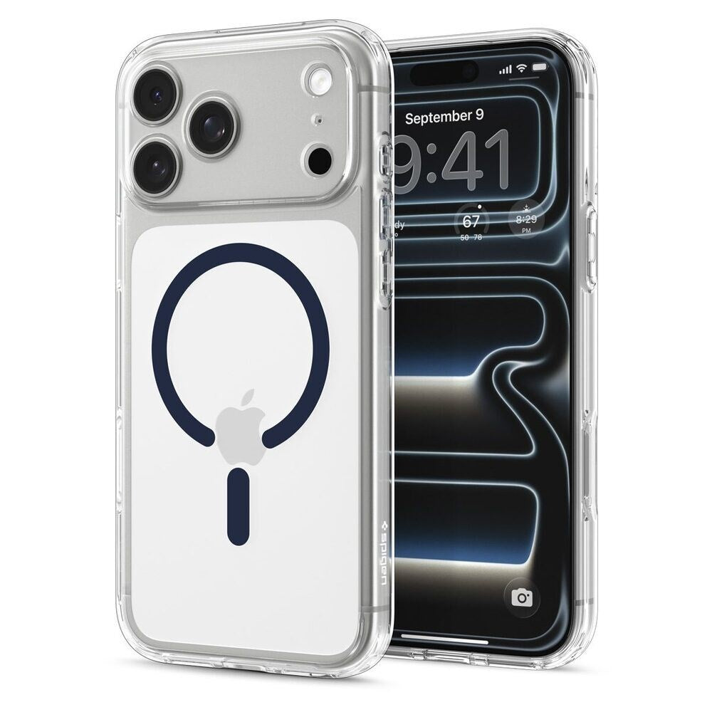 iPhone 18 Pro Max / 17 Pro Max Spigen Ultra Hybrid Case - MagSafe Compatible - Transparent / Blue