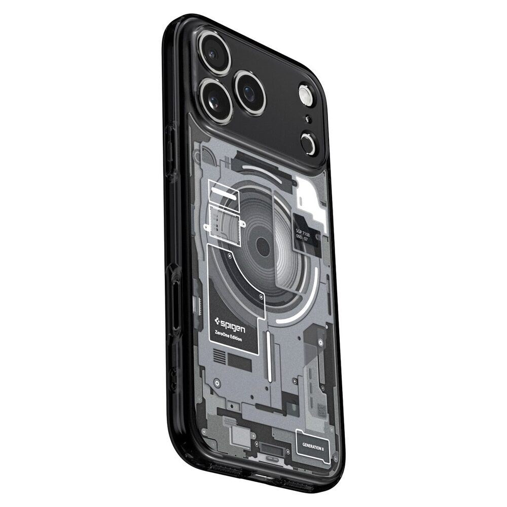 iPhone 18 Pro / 17 Pro Spigen Ultra Hybrid Case - MagSafe Compatible - Transparent / Black