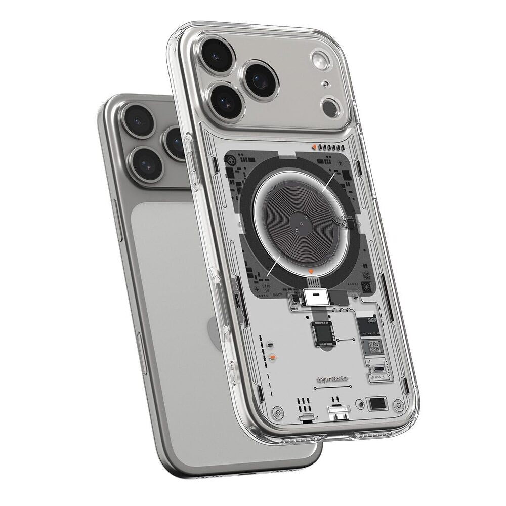 iPhone 18 Pro / 17 Pro Spigen Ultra Hybrid Case - MagSafe Compatible - Transparent / Black