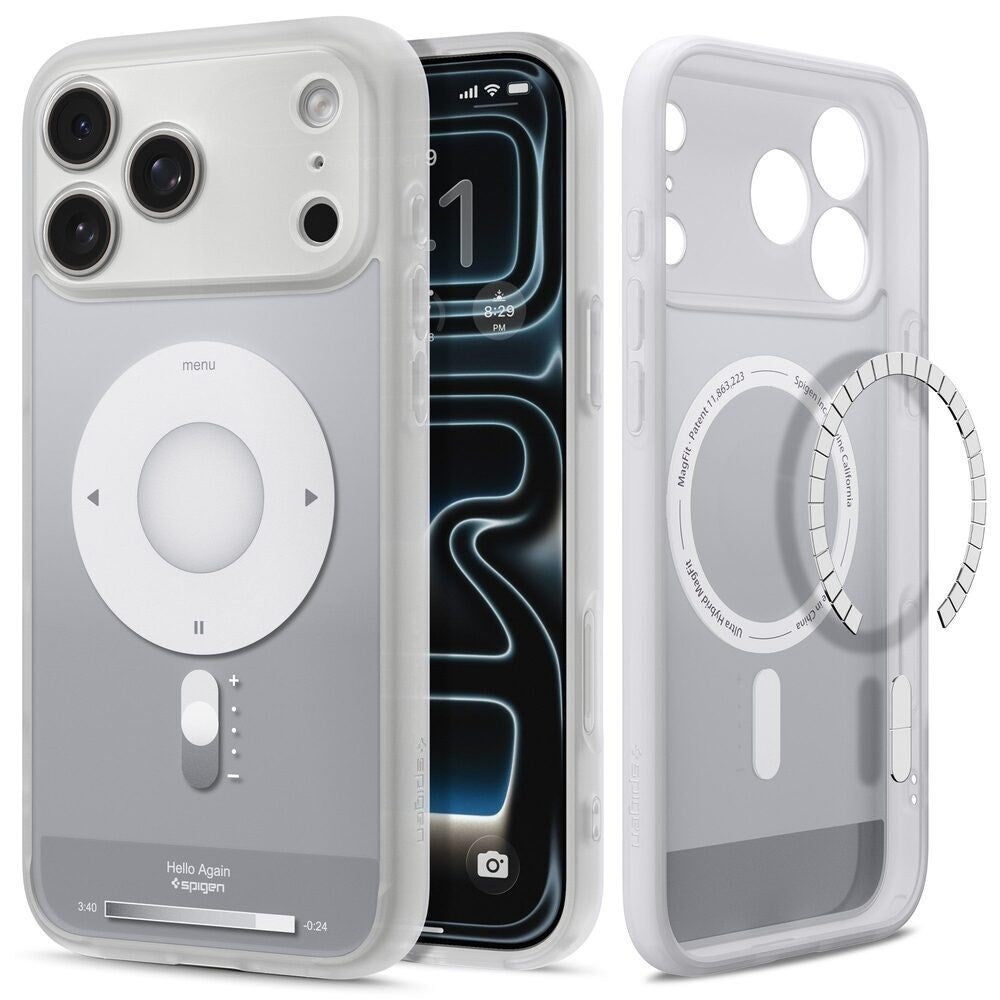 iPhone 18 Pro / 17 Pro Spigen Ultra Hybrid Case - MagSafe Compatible - Silver