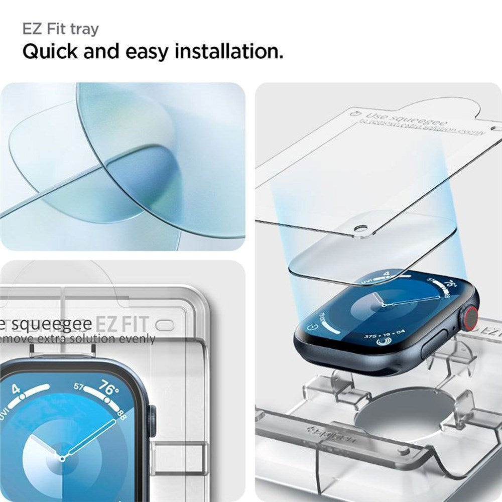 Apple Watch 11 / 10 (46mm) Spigen Flexible Protective Film 2-Pack - Transparent